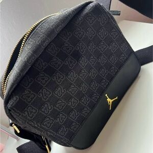 Jordan Monogram Black and Gold Crossbody